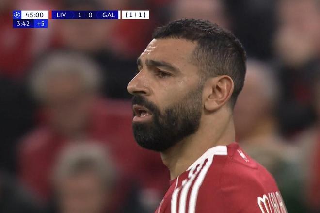 薩拉赫歐冠生涯第3次罰丟點(diǎn)球，均發(fā)生在安菲爾德