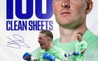 裡程碑，皮克福德達(dá)成埃弗頓百場零封紀(jì)錄