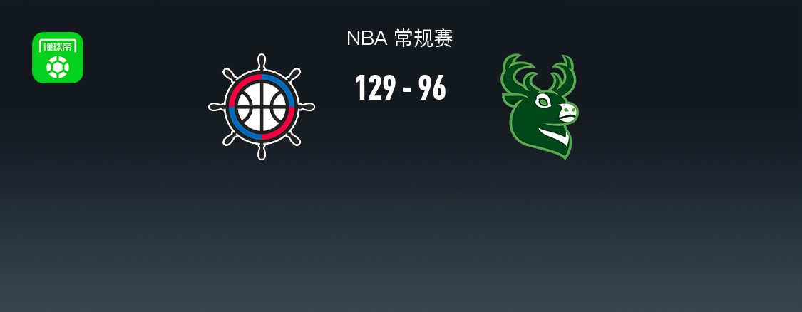 NBA戰(zhàn)報：快船129-96狂勝雄鹿，倫納德28+5+3