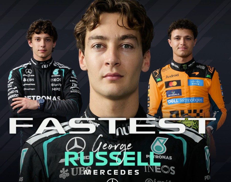 F1日本站一練：拉塞爾最快，安東內(nèi)利第二，邁凱倫分列三四